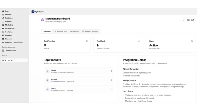 Vue ‑ Virtual Try On
