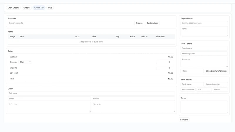 MS ‑ Stocking & Analytics App