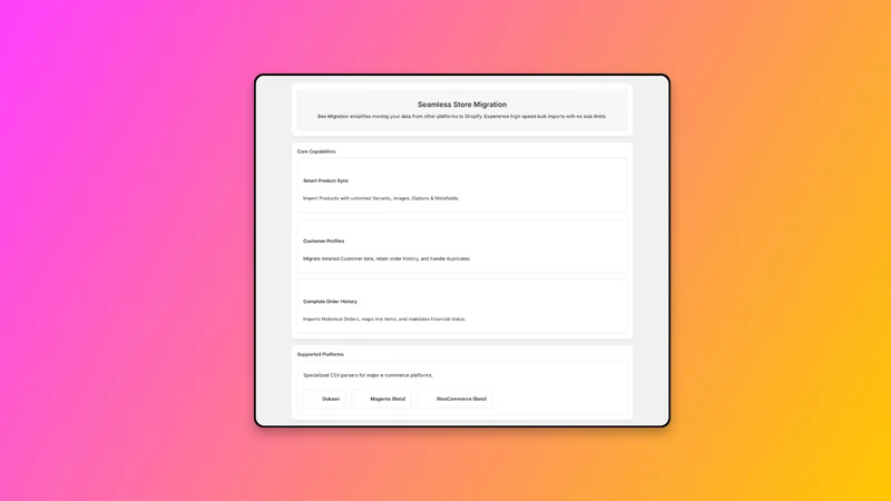 Bee Migration: Easy Import