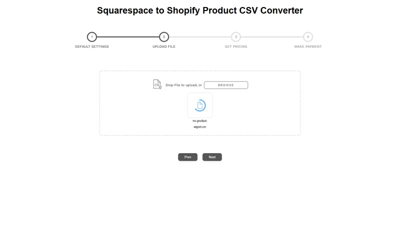 Vostari Converter: Squarespace