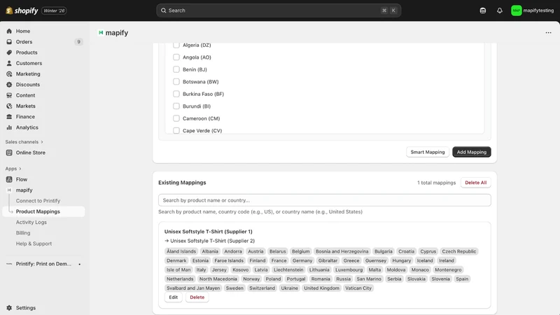 Mapify: Printify Routing