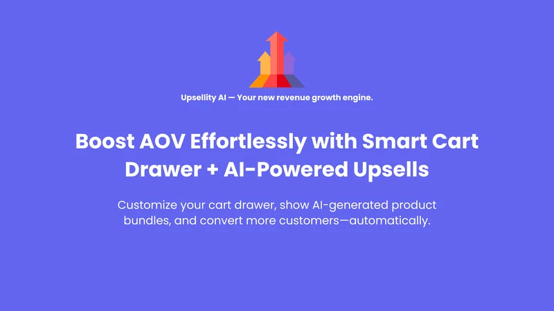 Upsellity AI Cart, Upsell, FBT