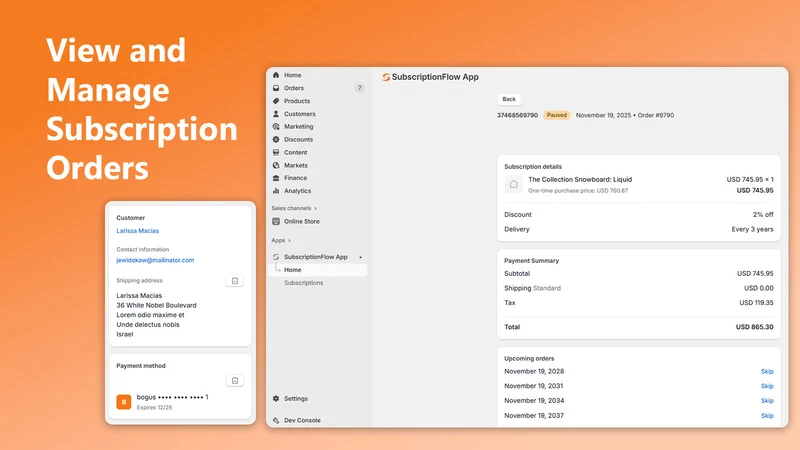 SubscriptionFlow App