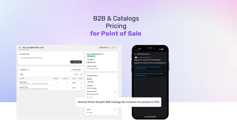 POS ‑ B2B Catalogs & Pricing