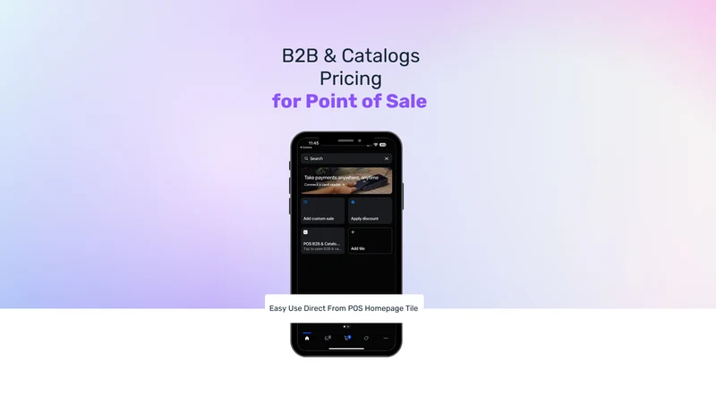 POS ‑ B2B Catalogs & Pricing
