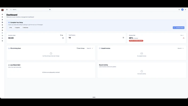 Stratagem Inventory Management