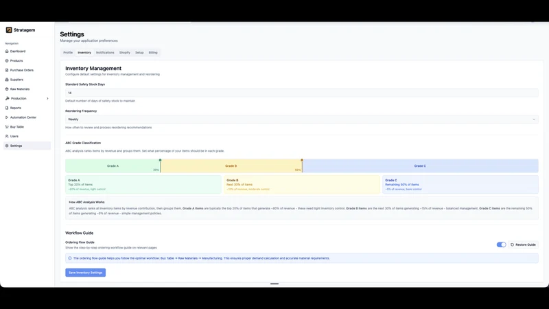 Stratagem Inventory Management