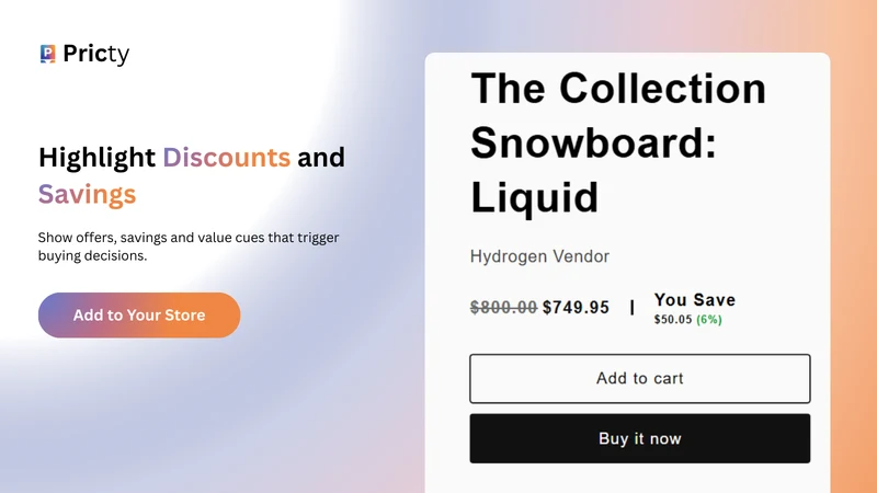 Pricty: Custom Price Blocks