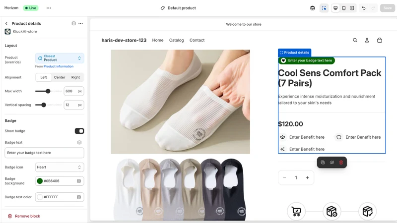 Kluck: AI Store Builder