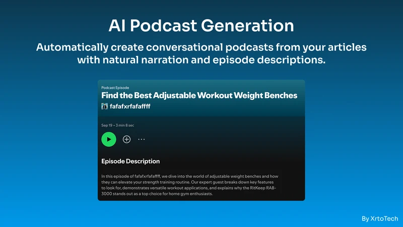 Podcast Feed: AI Generator
