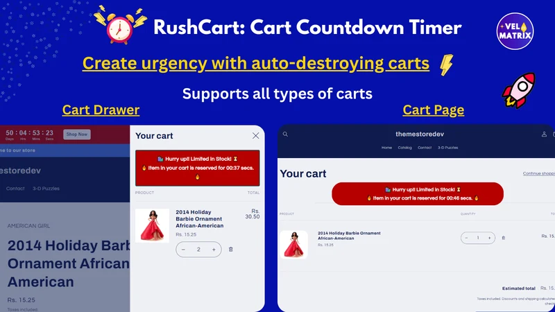 RushCart: Cart Countdown Timer