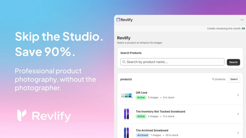 Revlify: AI Photo Angle Fixer