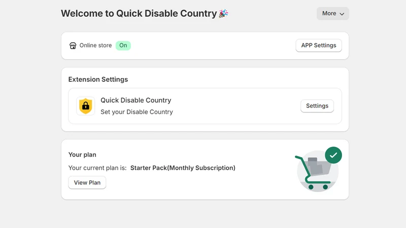 Quick Disable Country