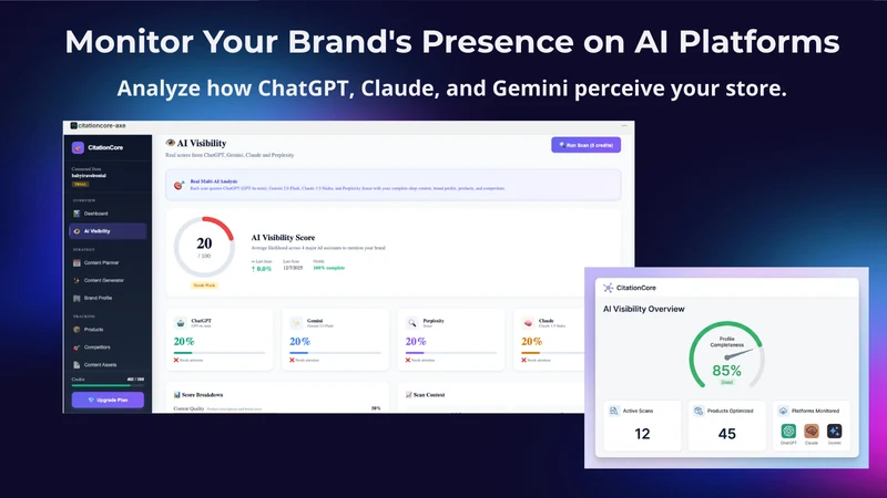 CitationCore ‑ LLM & AI search