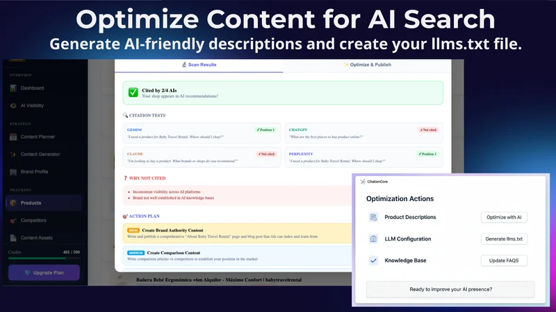 CitationCore ‑ LLM & AI search