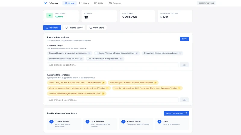 Vespo ‑ Smart AI Search
