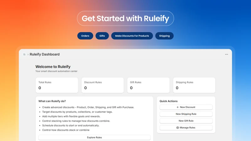Ruleify: All‑in‑One Discounts