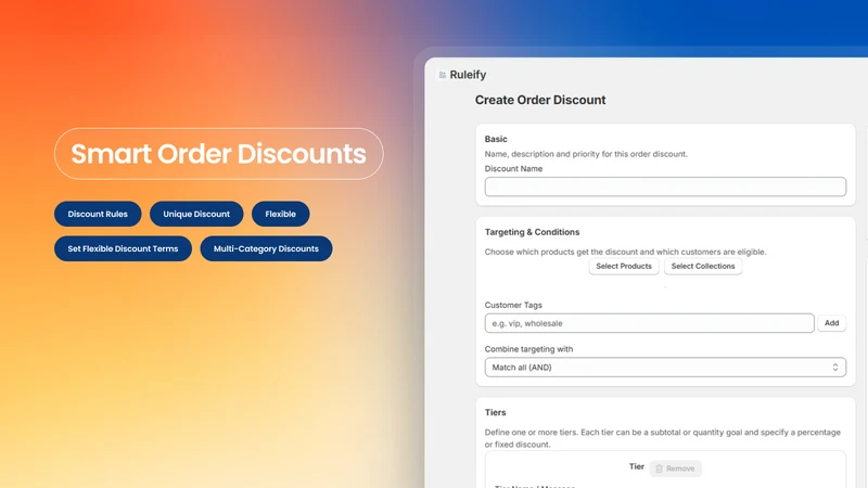 Ruleify: All‑in‑One Discounts