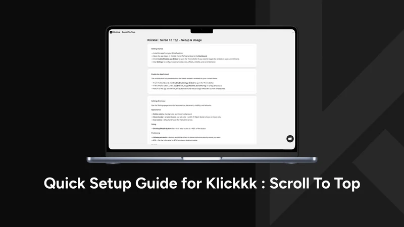 Klickkk : Scroll To Top