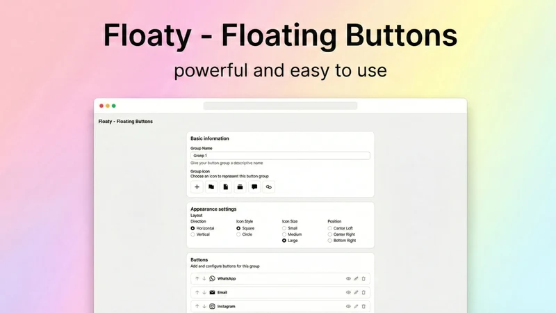 Floaty Icons & Social Buttons