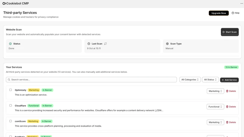 Cookiebot CMP: Privacy Consent