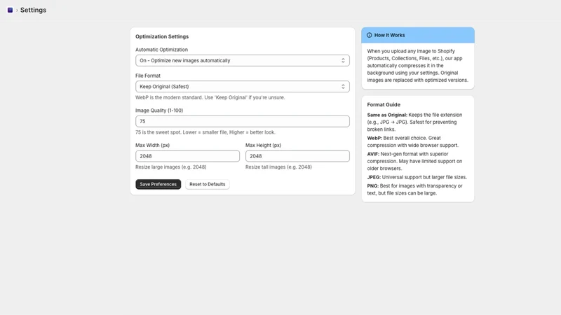 Auto Media Optimizer