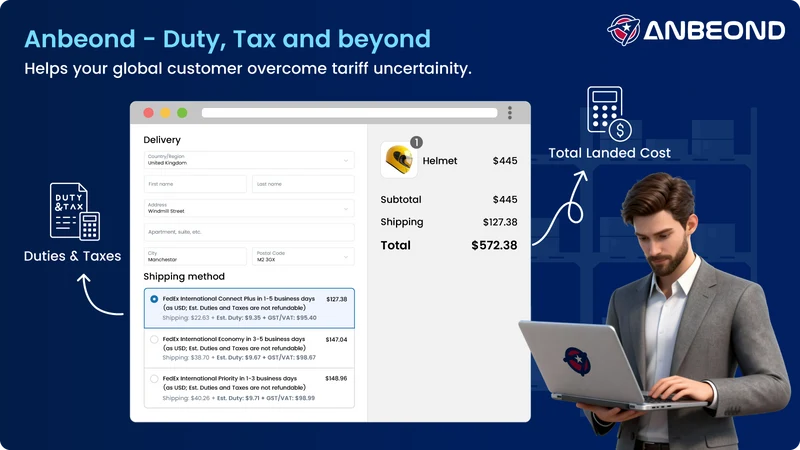 Anbeond Duty and Tax Calculate