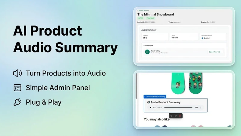 AI Product Audio Summary