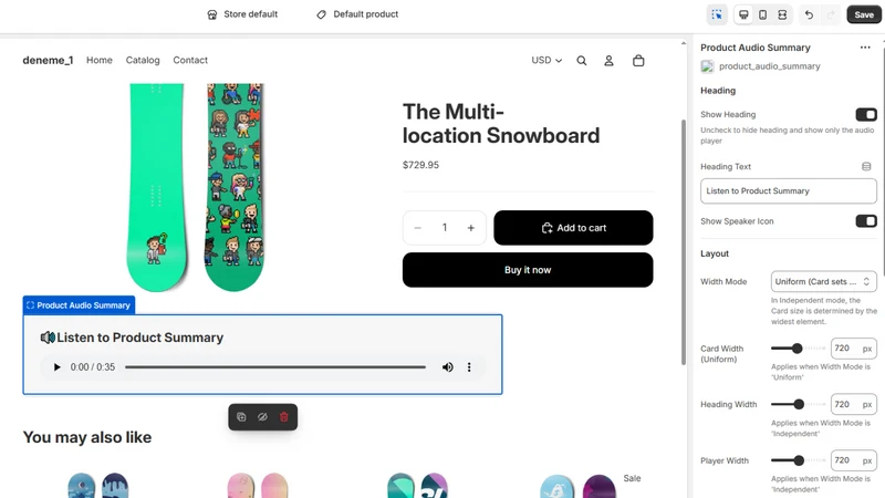 AI Product Audio Summary