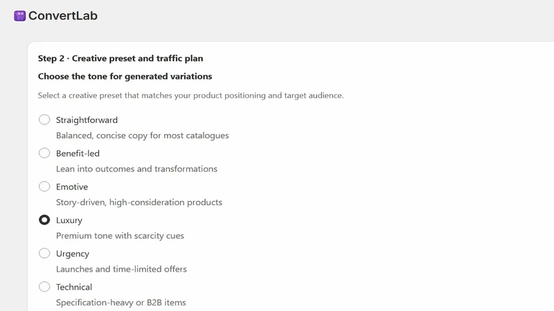 ConvertLab ‑ A/B Testing