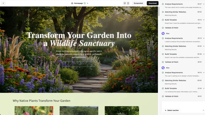SiteMuse Landing Page Builder