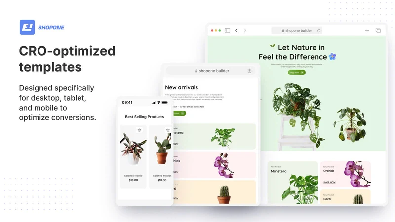 ShopOne Landing Page Builder