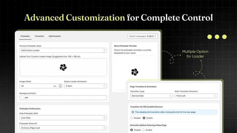 Leo ‑ Preloader & Transitions