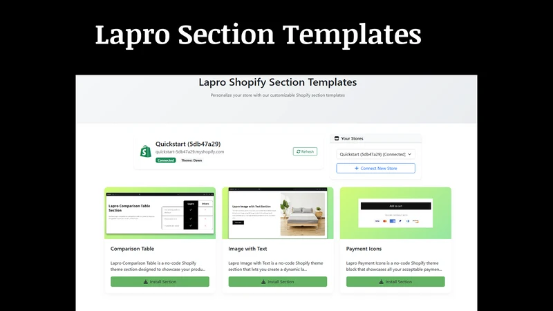 Lapro Theme Section