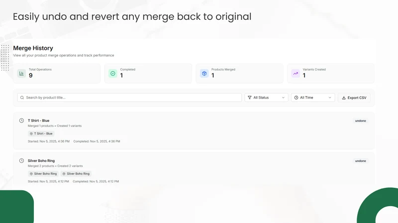 MergeMaster ‑ AI Product Merge