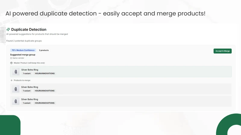 MergeMaster ‑ AI Product Merge