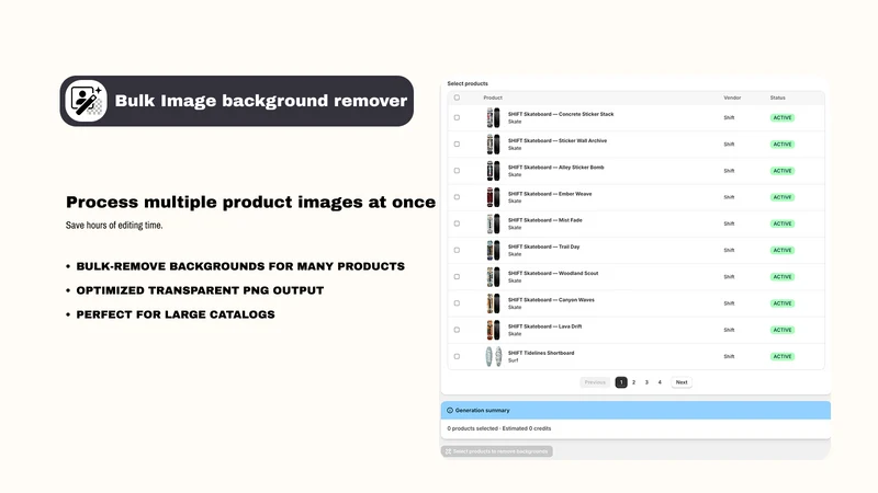 Bulk Image Background Removal