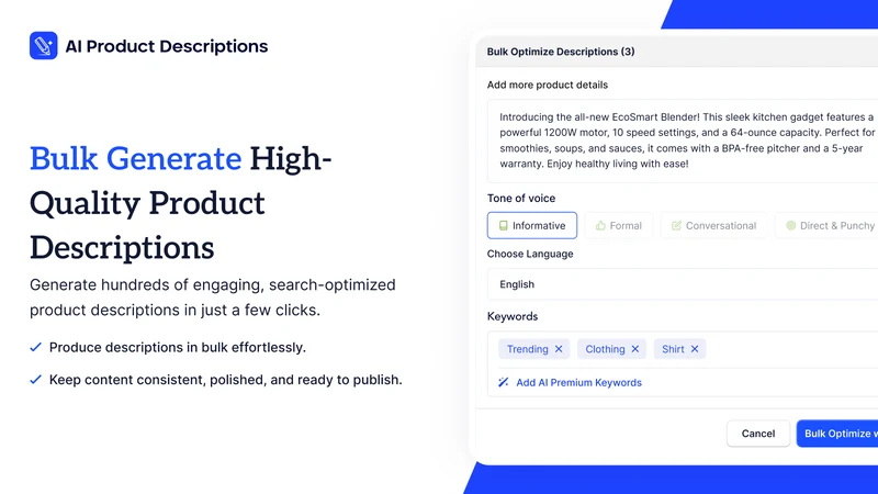 AI Product Descriptions Writer