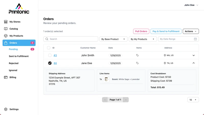 Printonic: Print on Demand