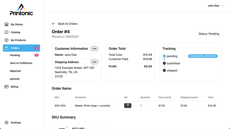 Printonic: Print on Demand
