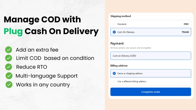 Plug : Cash On Delivery