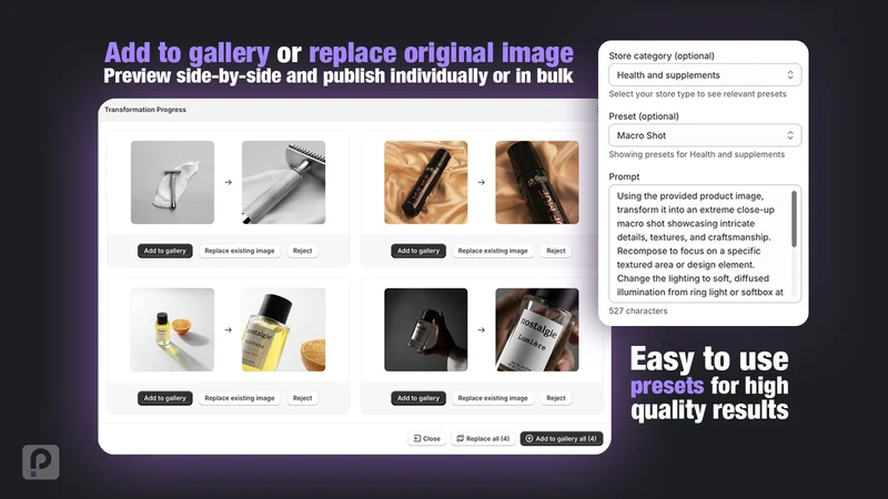 Phora AI Product Images