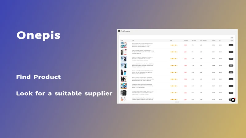 Onepis‑AliExpress Dropshipping