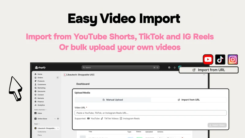 Libautech Shoppable Videos UGC