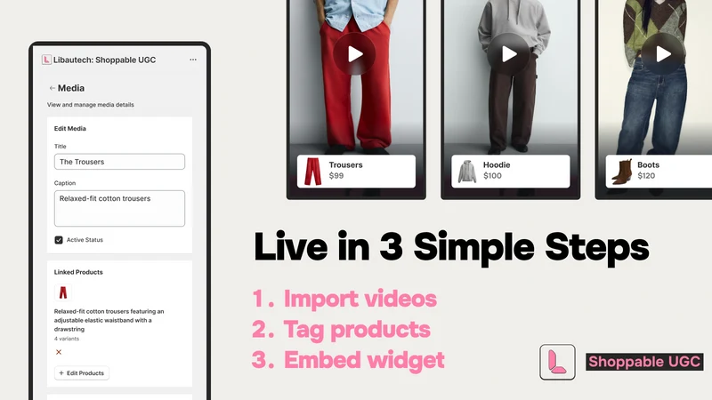 Libautech Shoppable Videos UGC