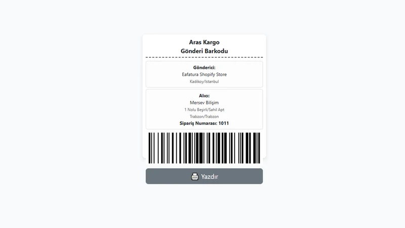 Eafatura.com Kargo & Fatura