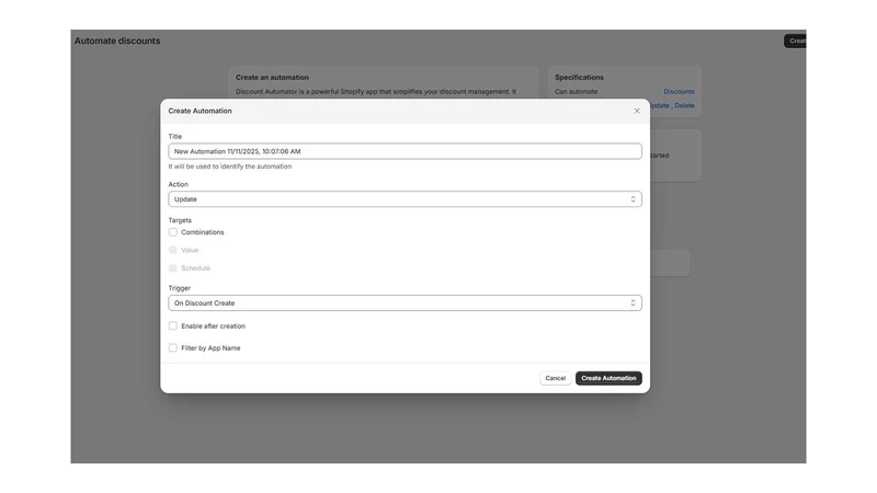 Discountify Automation