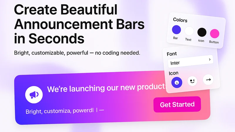Dixxi: Announcement Bar
