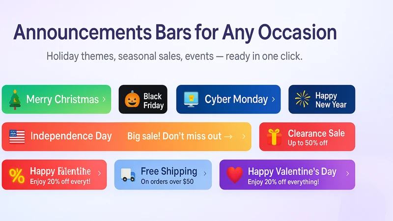 Dixxi: Announcement Bar