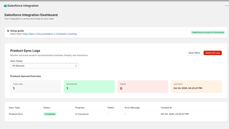 TM Salesforce Integration